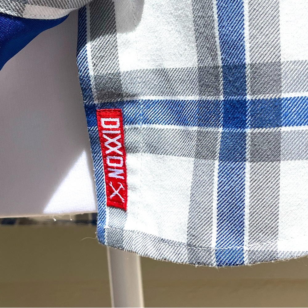 DIXXON Women’s ADAM’S POLISHES RINSER Plaid Flannel Shirt Limited Edition Size S - Picture 7 of 13